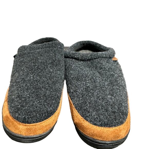 Haggar Mens Clog Slippers Size XL 11-12 Gray Felt Memory Foam Lightweight New - Picture 8 of 10